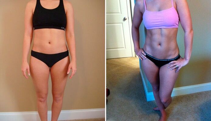 antes e despois de perder 10 kg ao mes