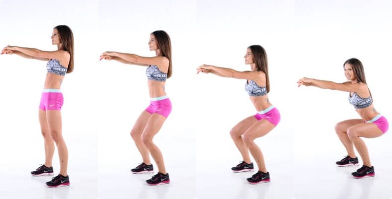 Squats para perder peso e fortalecer os músculos das pernas e das nádegas