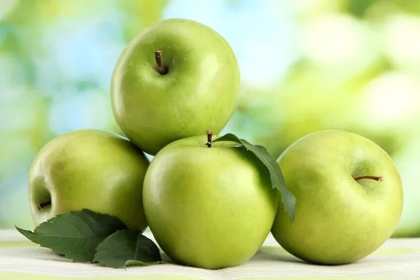 mazás verdes nunha dieta baixa en carbohidratos